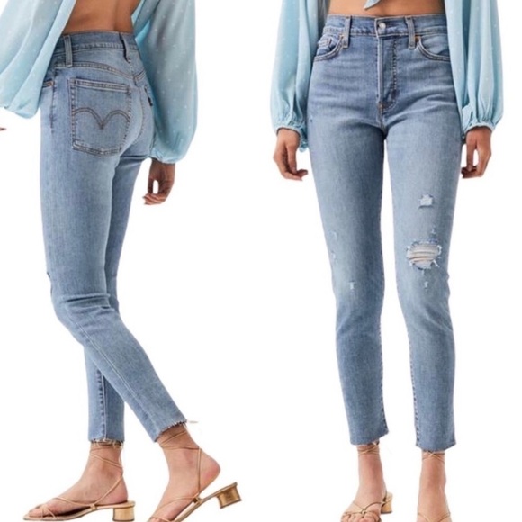 Levi's Wedgie Skinny High Rise Button Fly Jeans​​​​ - Picture 1 of 9